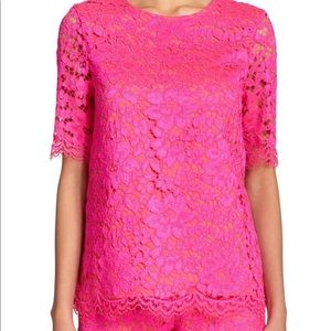 Alexis pink lace top